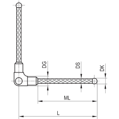 M3 90° 1/2 звёздчатый щуп, шарик из нитрида кремния Ø3 мм, стержень из углепластика, ML 21 мм, для систем ZEISS A-5555-3885